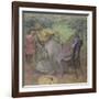 Madame Alexis Rouart et ses enfants-Edgar Degas-Framed Giclee Print