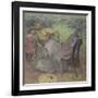 Madame Alexis Rouart et ses enfants-Edgar Degas-Framed Giclee Print