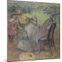 Madame Alexis Rouart et ses enfants-Edgar Degas-Mounted Giclee Print