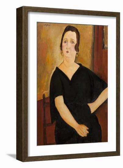 Madame Amedee (Woman with Cigarette), 1918-Amedeo Modigliani-Framed Art Print