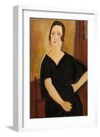 Madame Amedee (Woman with Cigarette), 1918-Amedeo Modigliani-Framed Art Print