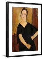 Madame Amedee (Woman with Cigarette), 1918-Amedeo Modigliani-Framed Art Print