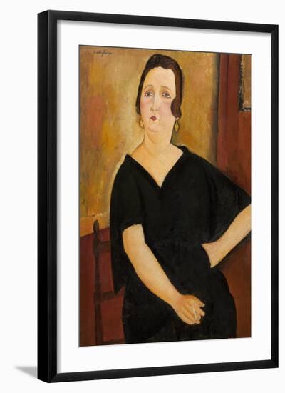 Madame Amedee (Woman with Cigarette), 1918-Amedeo Modigliani-Framed Art Print