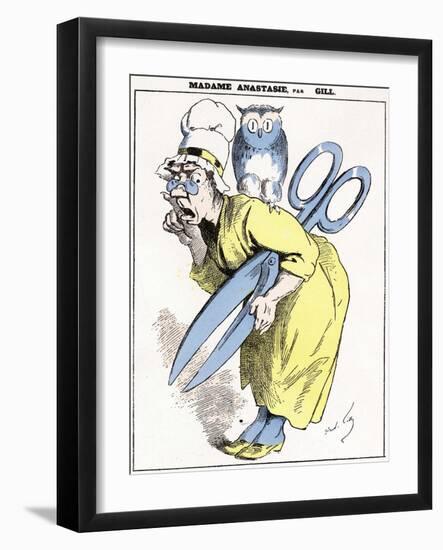Madame Anastasie-André Gill-Framed Giclee Print