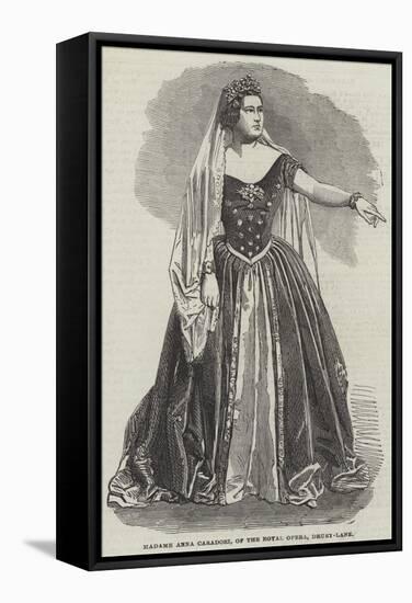 Madame Anna Caradori, of the Royal Opera, Drury-Lane-null-Framed Stretched Canvas