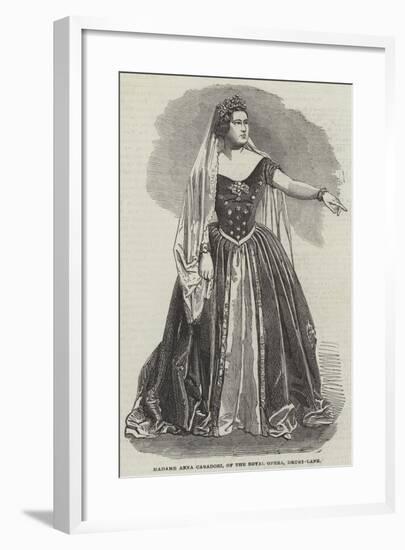 Madame Anna Caradori, of the Royal Opera, Drury-Lane-null-Framed Giclee Print