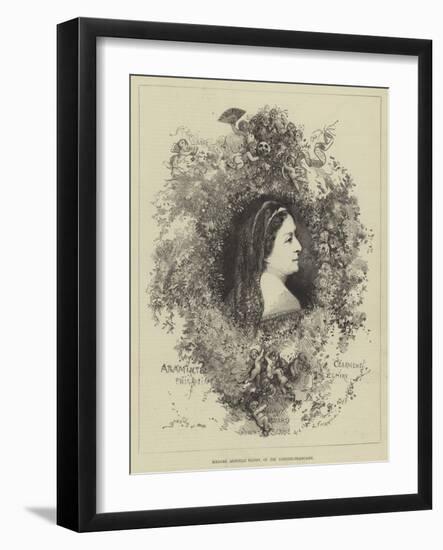 Madame Arnould Plessy, of the Comedie-Francaise-Edmond Morin-Framed Giclee Print