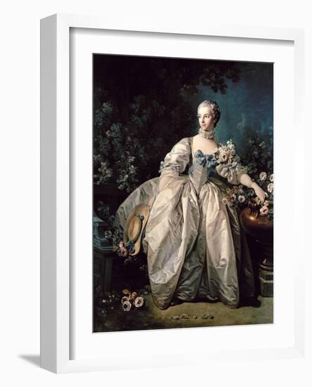 Madame Bergeret-Francois Boucher-Framed Giclee Print