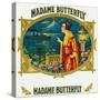 Madame Butterfly Brand Cigar Outer Box Label-Lantern Press-Stretched Canvas