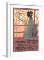 Madame Butterfly Poster-null-Framed Premium Giclee Print