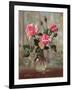 Madame Butterfly Roses in a Glass Vase-Albert Williams-Framed Giclee Print