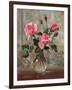 Madame Butterfly Roses in a Glass Vase-Albert Williams-Framed Giclee Print