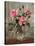 Madame Butterfly Roses in a Glass Vase-Albert Williams-Stretched Canvas