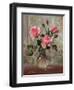 Madame Butterfly Roses in a Glass Vase-Albert Williams-Framed Giclee Print