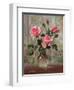 Madame Butterfly Roses in a Glass Vase-Albert Williams-Framed Giclee Print