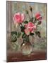 Madame Butterfly Roses in a Glass Vase-Albert Williams-Mounted Giclee Print