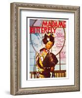 Madame Butterfly-null-Framed Art Print