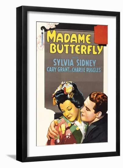 Madame Butterfly-null-Framed Art Print