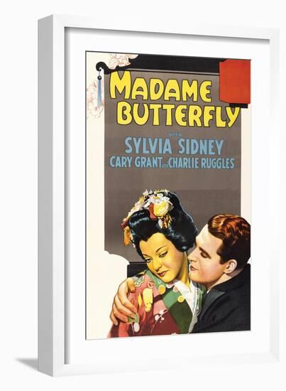 Madame Butterfly-null-Framed Art Print