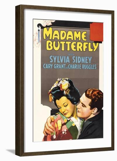 Madame Butterfly-null-Framed Art Print