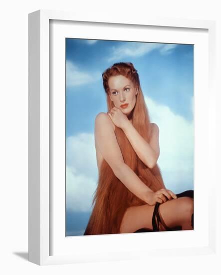 Madame by Coventry (Lady Godiva of Coventry) by Arthur Lubin with Maureen O'Hara (Lady Godiva), 195-null-Framed Photo