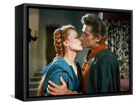 Madame by Coventry (Lady Godiva of Coventry) by Arthur Lubin with Maureen O'Hara (Lady Godiva) and -null-Framed Stretched Canvas