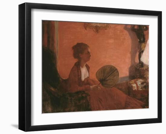 Madame Camus, 1869-70-Edgar Degas-Framed Giclee Print