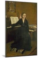 Madame Camus at the Piano, 1869-Edgar Degas-Mounted Giclee Print