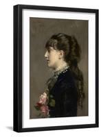 Madame Céline Leclanché, 1881 (Oil on Canvas)-Giovanni Boldini-Framed Giclee Print