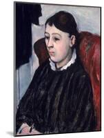 Madame Cezanne, c.1883-85-Paul Cézanne-Mounted Giclee Print