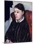 Madame Cezanne, c.1883-85-Paul Cézanne-Mounted Giclee Print