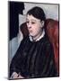 Madame Cezanne, c.1883-85-Paul Cézanne-Mounted Giclee Print