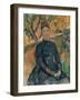 Madame Cézanne, Hortense Fiquet 1850–1922, in the Conservatory, 1891-Paul Cezanne-Framed Giclee Print