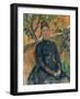 Madame Cézanne, Hortense Fiquet 1850–1922, in the Conservatory, 1891-Paul Cezanne-Framed Giclee Print