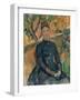 Madame Cézanne, Hortense Fiquet 1850–1922, in the Conservatory, 1891-Paul Cezanne-Framed Giclee Print