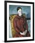 Madame Cezanne in a Yellow Armchair-Paul Cézanne-Framed Giclee Print