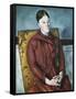 Madame Cezanne in a Yellow Armchair-Paul Cézanne-Framed Stretched Canvas