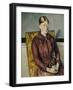 Madame Cezanne with a Yellow Armchair, 1888-1890-Paul Cézanne-Framed Giclee Print