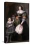 Madame Charlotte Butkens-Smit Van Cruyninghen and Her Son Johannes-Amatus-Cornelis de Vos-Stretched Canvas