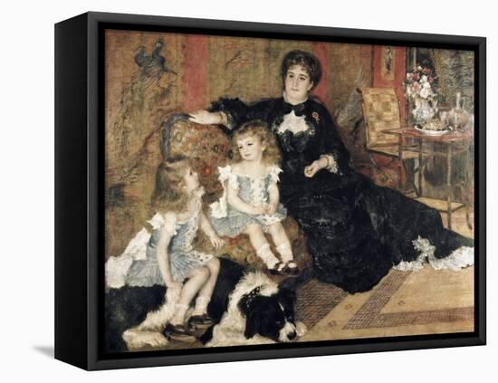 Madame Charpentier and Her Children-Pierre-Auguste Renoir-Framed Stretched Canvas