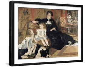 Madame Charpentier and Her Children-Pierre-Auguste Renoir-Framed Giclee Print