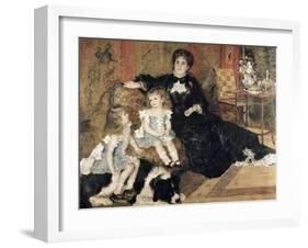 Madame Charpentier and Her Children-Pierre-Auguste Renoir-Framed Giclee Print