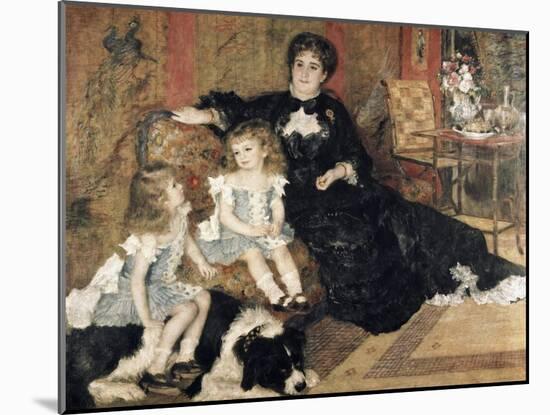 Madame Charpentier and Her Children-Pierre-Auguste Renoir-Mounted Giclee Print