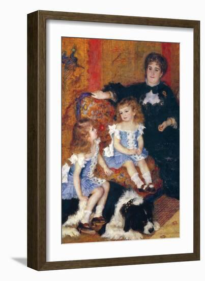 Madame Charpentier and Her Children-Pierre-Auguste Renoir-Framed Art Print