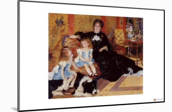Madame Charpentier with Her Children-Pierre-Auguste Renoir-Mounted Giclee Print