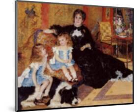 Madame Charpentier with Her Children-Pierre-Auguste Renoir-Mounted Giclee Print