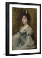 Madame Combé, 1903 (Oil on Canvas)-Jean Joseph Weerts-Framed Giclee Print