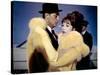 Madame croque maris, WHAT A WAY TO GO by LEETHOMPSON with Robert Michum and Shirley MacLaine, 1964 -null-Stretched Canvas