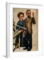 Madame Curie and Husband-null-Framed Giclee Print