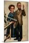Madame Curie and Husband-null-Mounted Giclee Print